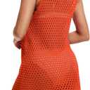 Lylinan Womens Swimsuit Coverup Summer Sleeveless Outfits Swimwear Bathing Suit Cover Ups Beach Dresses S-XXL (Orange, XXL)