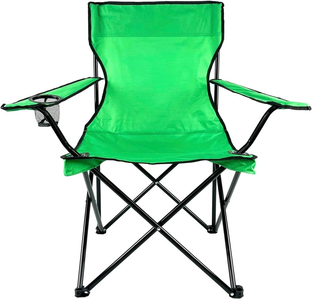 Folding Portable Outdoor Camping Chair[Large] (Green)