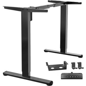 Marsail Standing Desk Frame,Electric Standing Desk Legs with Powerful Motor,Height-Adjustable Desk Leg with 176 lbs Max Load for Various Desktops,Stand up Desk Legs with 4 Memory Presets,Frame Only