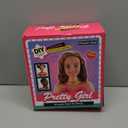 Makeup and Hair Styling Doll Head Toy Kit - Kids Pretend Play Set with Real Washable Cosmetics and Style Accessories for Little Girls