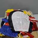 WATERGLIDE Set of 2 Lighted Christmas Tinsel Penguins, Pre-Lit 2D Stacked Penguin with Incandescent Lights, Light Up & Plug in for Indoor Outdoor Festive Xmas Holiday Garden Yard Lawn Decor