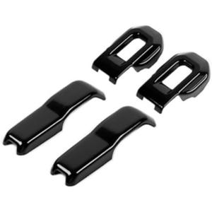JWWY Hood Latches Decor Hood Hinge Cover Trim Fit for 2018-2024+ Jeep Wrangler JL JLU Sports Sahara Freedom Rubicon Unlimited Gladiator JT Exterior Accessories 4pcs Black