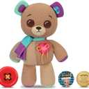 Interactive 14" Plush. Make A Wish & Comes to Life. Magical Expressive Button Eyes - Happy, Sad, Winks & Blinks. 70+ Expressions & Reactions. Batteries Included. Ages 3+