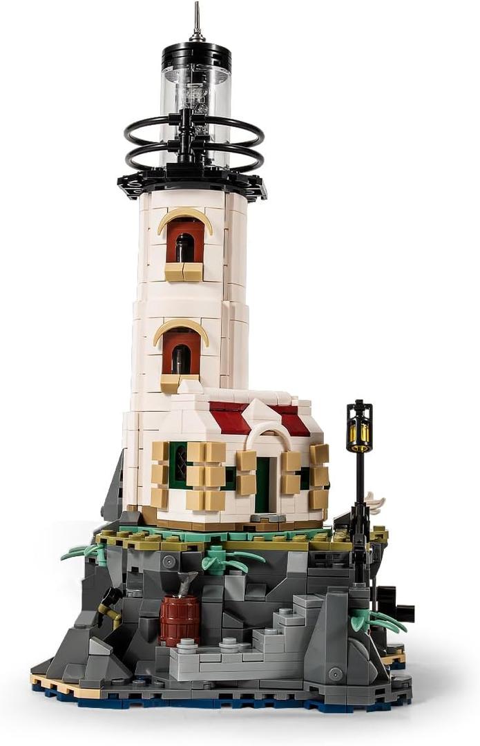 Island Lighthouse Building Block Toy Set, Gifts for Kids and Adults1092 PCS