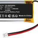 Battery for D'ogtra E-Collar Receivers 200C,202C,280C,282C,Combo,200C Receiver Collar,280C Receiver Collar,fit Part NO:BP37P330 (250mAh)