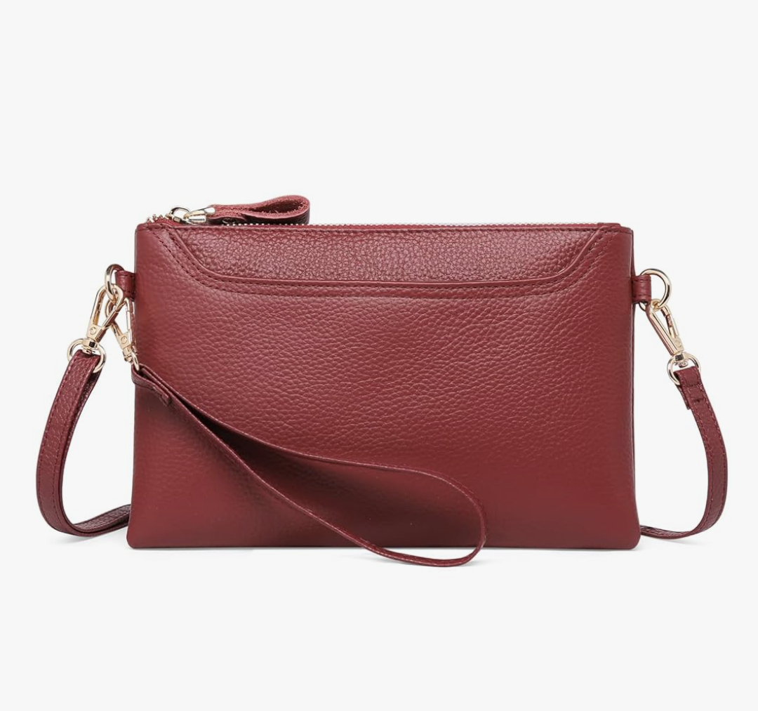 SENDEFN Leather Crossbody Bag for Women Small Clutch Purses Crossbody Shoulder Handbag Wallet Purses RIFD Card Slots