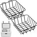2 Pcs Cooler Basket for 35/45 Stainless Steel Storage Wire Cooler Rack Dry Goods Basket for 35 or 45 Coolers