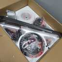 52 Inch Black Ceiling Fans with Lights and Remote, Flush Mount Low Profile Ceiling Fan for Bedroom, Living Room, Patio, Dimmable 6 Speeds Noiseless Reversible, ETL Listed