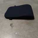 Memory Foam Lumbar Support Pillow with Dual Premium Adjustable Straps, Ergonomic Back Cushion for Back Pain Relief in Home Office Chair Car Seat - Black