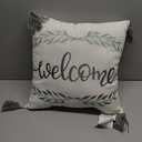 Creative Products Welcome 18x18 Spun Poly Pillow, 1PC