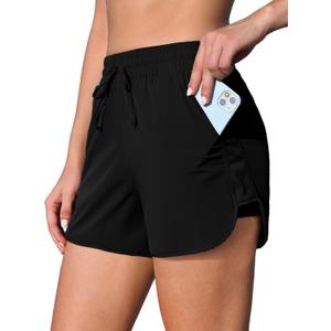 ATTRACO Women Swim Shorts Side Split Swim Trunk 2 in 1 Board Shorts with Pockets Swim Bottom (3X-Large)