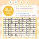 260 PCS Groovy Bulletin Board Letters for Classroom 4” Letters Combo Pack Set Groovy Retro Hippie Classroom Decorations Daisy Alphabet Numbers Symbols Letters Bulletin Cutouts Card for Classroom Decor