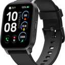 TOOBUR Smart Watch for Men Women, Smartwatch Compatible Android and iOS Phone, Answer/Make Calls, Fitness Tracker Watch, Heart Rate/Sleep Tracker/100 Sports/IP68 Waterproof, Midnight Black