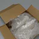 Mifoci 8 Pcs 6 Inch Mercury Glass Finial Christmas Ornaments Hanging Christmas Finials Glass Ornaments Assorted Mercury Decor for Vintage Holiday Xmas Tree Decoration(White)