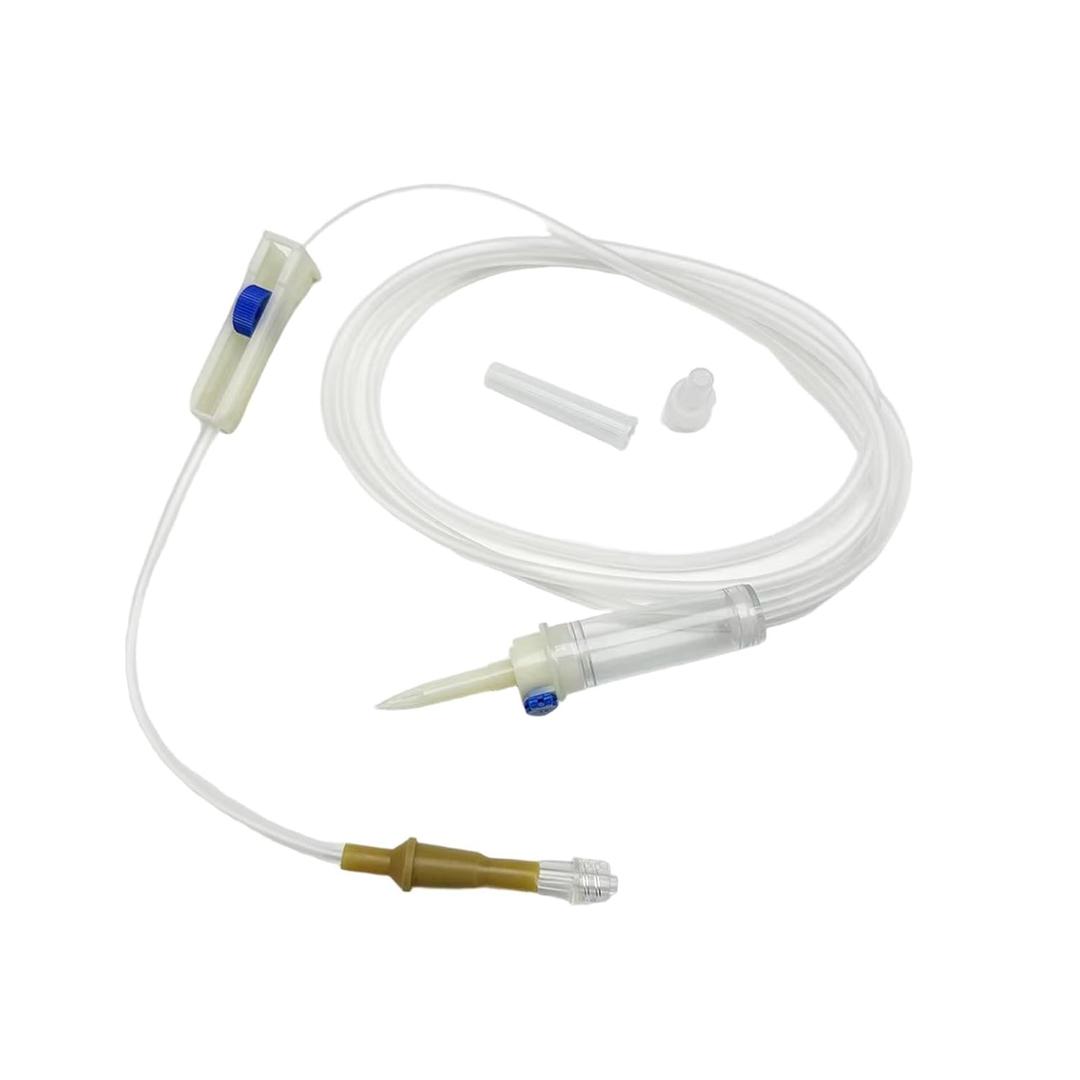 (12PCS/Box) IV Extension Set,67" I.V Tubing,Sterile Individual Packaging,for Lab and Pets Veterinary (Screw Mouth)