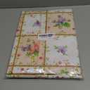 Pioggia Vinyl Tablecloth with Flannel Backed Waterproof Oil-Proof PVC Table Cloth Wipeable Spill-Proof Plastic Table Cover for Indoor and Outdoor(Colorful Flowers, 60 x 60 Inch Square)