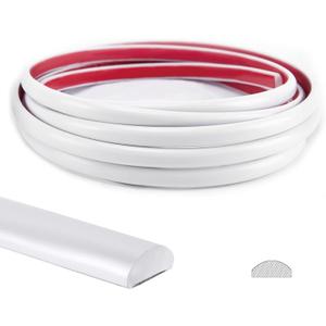 Art3d 25 Ft Peel and Stick Trim for Backsplash Tile Edge, Self-Adhesive Liner for Corner Decor in White