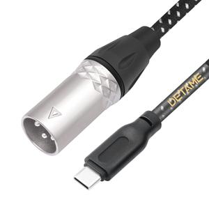 USB c to XLR Male Audio Cable,24Bit/96Khz USB C Smartphone/Laptop to XLR Male Output Cable for Amplifier, Speaker, Mixer Console, etc-3.3FT