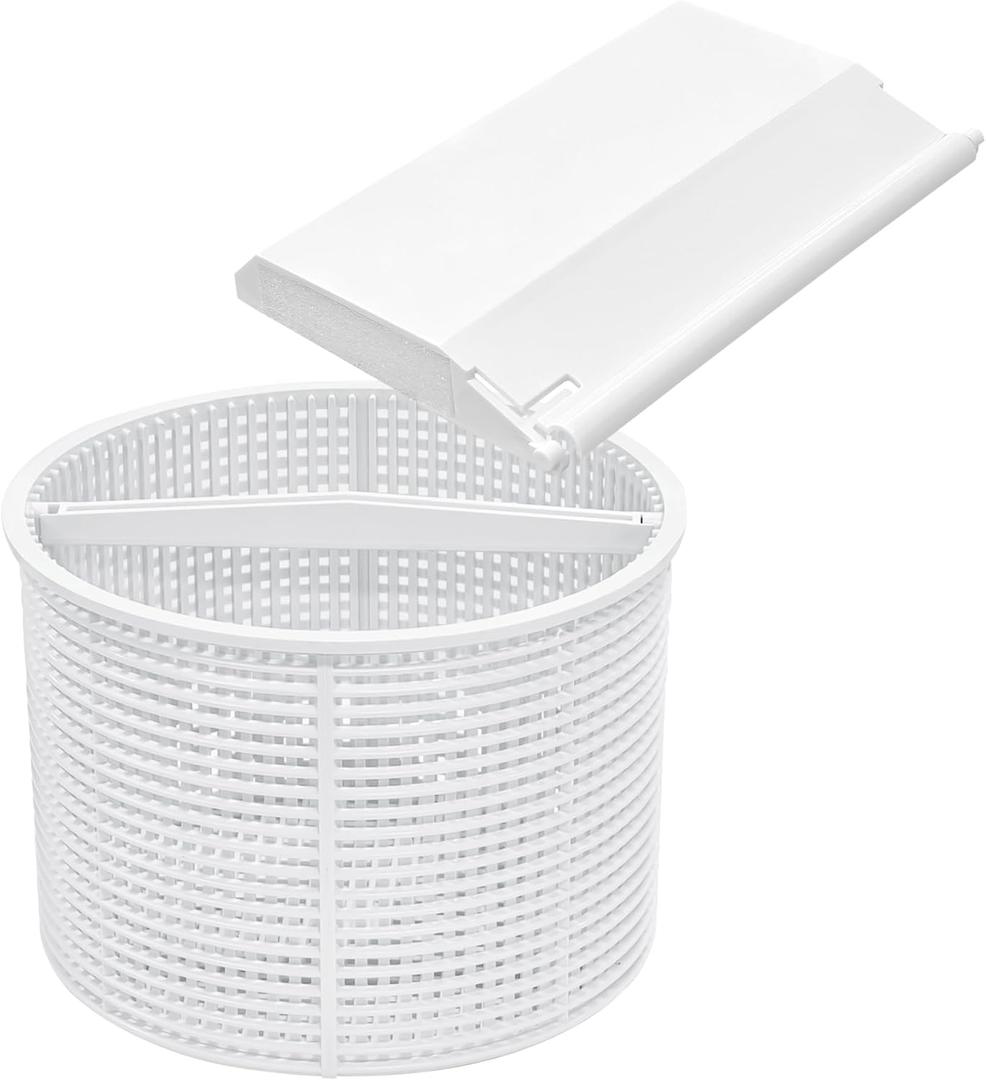 BigHead SPX1082CA Pool Skimmer Basket & SPX1082K Pool Skimmer Weir Door Flapper Weir Gate Assembly Compatible with Hayward In-Ground SP1082 SP1083 SP1084 SP1085 SP1086 SP1075White