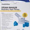 HealthWise Steam Inhaler Respiratory Vapor Therapy | Sinus Pressure, Congestion, Colds & Cough Relief | Facial Steamer, Steam Inhaler, FSA Eligible, Vaporizer or Vocal Steamer | Mask for Cleansing