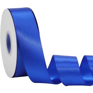 2 x Royal Blue Ribbon 1 1/2 Inch x 50 Yards Double Faced Satin Ribbon for Boy Gift Wrapping, Graduation, Crafts & Events