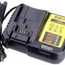 Biswaye DCB112 DCB115 20V Max Charger Charges All DCB201 DCB204 DCB606 DCB609 DCB207 DCB206 DCB203 DCB200 DCB120 DCB127 12V Max, 20V Max and 60V Max Li-Ion Cordless Tool Battery Packs