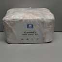 Great Bay Home Flannel Sheet Set Twin Size - 100% Turkish Cotton, Double-Brushed, Winter Floral Bed Sheets - Ultra-Soft, Cozy, 3-Piece Bedding Set (Toile - Blush Pink)