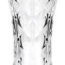 12 inch Flower vase,Large Crystal Glass Vase,Crystal Clear Glass Vases for Flowers,Banquet,Wedding,Birthday,Living Room,Dining Table