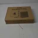 SUNEE 1.5 Inch Binders 3 Ring 4 Pack, Clear View 1 1/2 Inch Binders Three Ring PVC-Free (Fit 8.5x11 Inches) for School or Office Supplies, Assorted Pastel