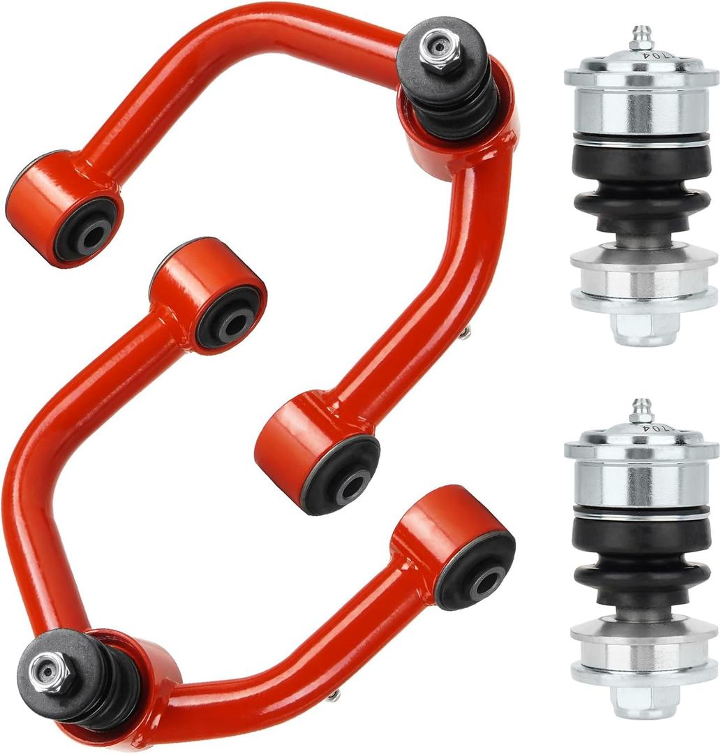 Front Upper Control Arms w/Ball Joints Lift 2-4" for Toyota Tundra 2000-2006, Toyota Sequoia 2001-2007, Suspension Adjustable Kit 2Pcs
