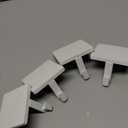 Set of 4 Metal Christmas Stocking Holders for Mantle Heavy Duty Stocking Hangers Stocking Hook Christmas Ornaments for Counter Tables Window Fireplace Mantle Decoration (White)