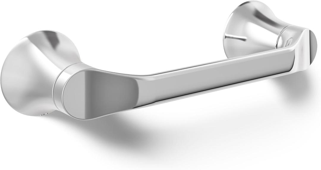 Kohler 27397-CP Simplice Pivoting Toilet Paper Holder, Wall-Mounted Toilet Roll Holder, Polished Chrome