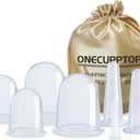 Cupping Therapy Sets 8 Pcs Silicone Vacuum Suction Massage Anti Cellulite Cups Body and Face Massage Cupping Set