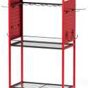 LimeHill Large Power Tools Organizer Cart with Wheels - Garage Power Tools Storage, Heavy Duty Cordless Tool Organizer Gifts for Men, husband, Father(38'' H x 24.5'' W)