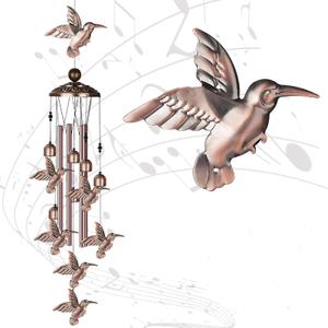 Hummingbird Wind Chimes for Outside,Metal Windchimes,Hummingbird Easter Gifts for Women/Men,Wind Chime Garden Decor Outdoor,Memorial/Housewarming/Birthday/Festival Gifts,Front Yard Decor