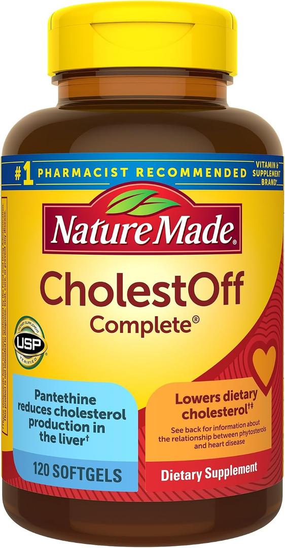 Nature Made CholestOff Complete, 120 Softgels, 20 Day Supply