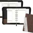 AT-A-GLANCE Simulated Leather Undated Starter Set, 43184 DAY-TIMER, Desk Size, Distressed Brown (031-0140-04)