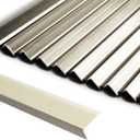 SUNWINGS 10-Pack 12 Inch Peel and Stick Aluminum Tile Trim, Decorative Kitchen Backsplash Trim Edge, Metal Self-Adhesive Tile Liner, Shiny Gold