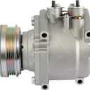 cciyu Air Conditioning Compressor for Honda Civic/Civic del Sol 1.5L 1.6L 1992-1993 Replaces AC Compressor for Car 4 Grooves