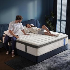 KOULABR Z Hybrid Mattress – The Feel Most Sleepers Prefer | Hybrid Gel Memory Foam Comfort & Balanced Support for Back and Side Sleepers – Medium-Firm (14 Inch, Queen)