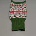 KYEESE Dog Christmas Sweater, Cozy Turtleneck Dog Sweater for Small Dogs Boy Girl with Snowflake Reindeer Pattern, Winter Doggie Knitwear with Leash Hole, Soft Warm Pet Clothes, Medium (Medium (7-11lbs))