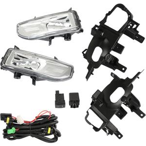 WFLNHB Fog Lights Replacement for Nissan Rogue Sport 2020-2022 Fog Lamps Halogen Assembly Driver Side and Passenger Side