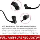 1 PC Car Fuel Pressure Vacuum Hose, 17113556, Hose for 4.8L 5.3L 6.0L Engine, Compatible with GMC Chevrolet Silverado Series (Black)