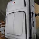 SwissGear 3 Piece Spinner Wheel Suitcase Set - Softshell & Lightweight, 25/27/29 Inches, Pewter
