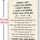 3 x I Love You MoreValentines Day Card, Valentines Day Gifts for Him Her, Valentine's Day Cards for Husband Boyfriend Men (BT-143)