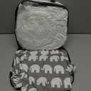 Baby Lounger | Organic Cotton Infant Lounger | Reversible, Adjustable & Portable Floor Lounger | Soft, Breathable, Washable Cover, Grey Elephish