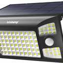 Intelamp Solar Outdoor Lights Waterproof with Dual Sensors,1300LM Solar Floodlights Outdoor Motion Sensor Security Flood Light 270 Wide Lighting Angle with 3 Modes for Garden Yard Patio