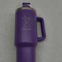 DLOCCOLD Thank You Gifts, Christmas for Coworkers, Employee Appreciation Gifts, Inspirational Birthday, Friends, Teacher, You Are Awesome, 40oz Tumbler with Handle, Purple