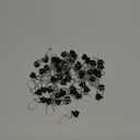 Sumind 50 Pieces Fishing Line Sinker Slides with Duo Lock Fishing Clips with Hooked Snap Sinker Line Connector Tackle (Black)