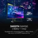 msi MAG 244C 24-inch 1920 x 1080 (FHD) Gaming Monitor, 180Hz, Adaptive-Sync, HDMI, DisplayPort, VESA Mountable, Tilt, Height Adjustable, Speaker, 1ms, Black